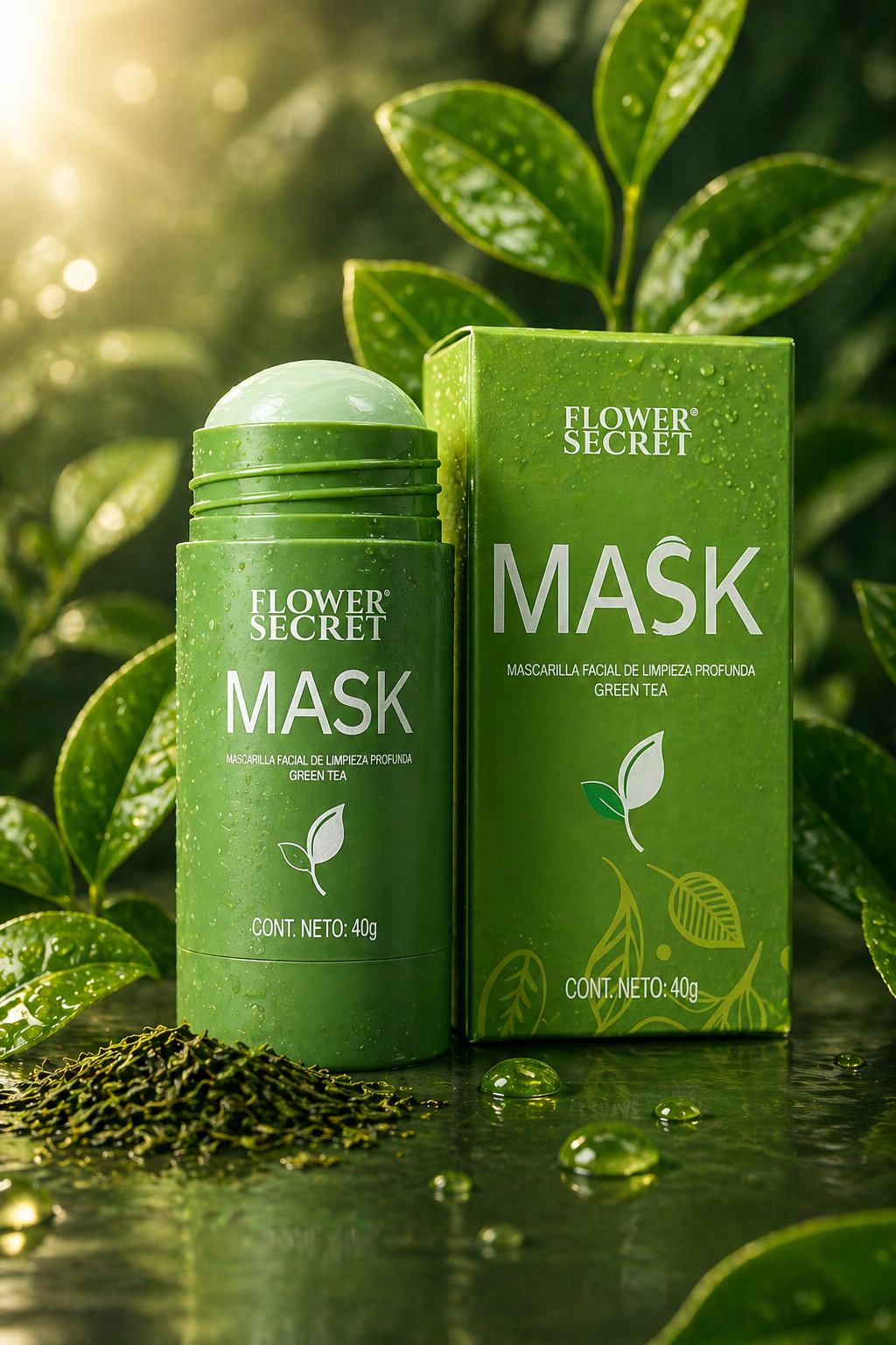 ¡ADIÓS A LAS IMPUREZAS! MASCARILLA TE VERDE FLOWER SECRET CON ENVÍO GRATIS‼️