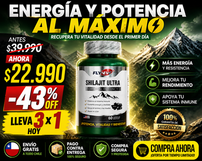 SHILAJIT ULTRA - 60 CAPSULAS