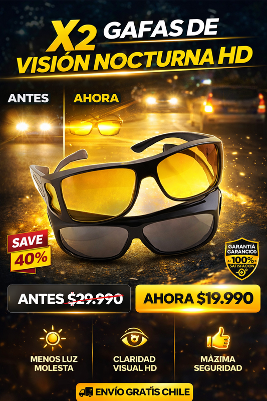 💪 ¡RECUPERA TU CONFIANZA AL VOLANTE! X2 Gafas de Conducción HD
